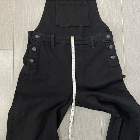 J BRAND JULES OVERALLS JEAN DUNGAREES BLACK BOYFRIEND STRAIGHT LEG RETRO DENIM M - Picture 7 of 16